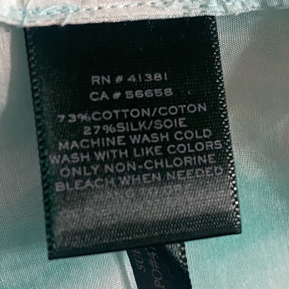 Lauren Ralph Lauren Silk Blend Tie Dye Button Up Size XL - Picture 8 of 13